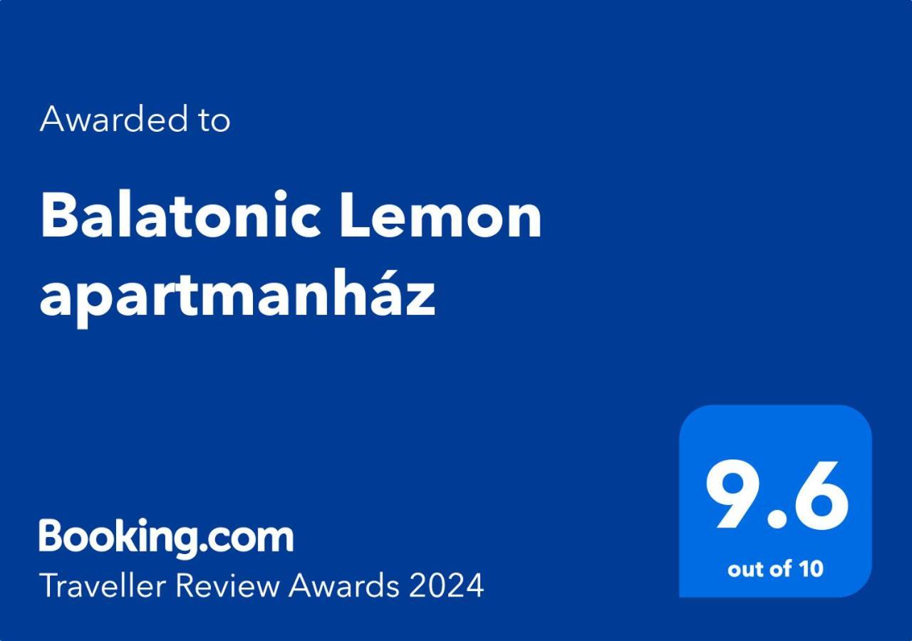 Balatonic Lemon Apartmanhaz 시오포크 외부 사진